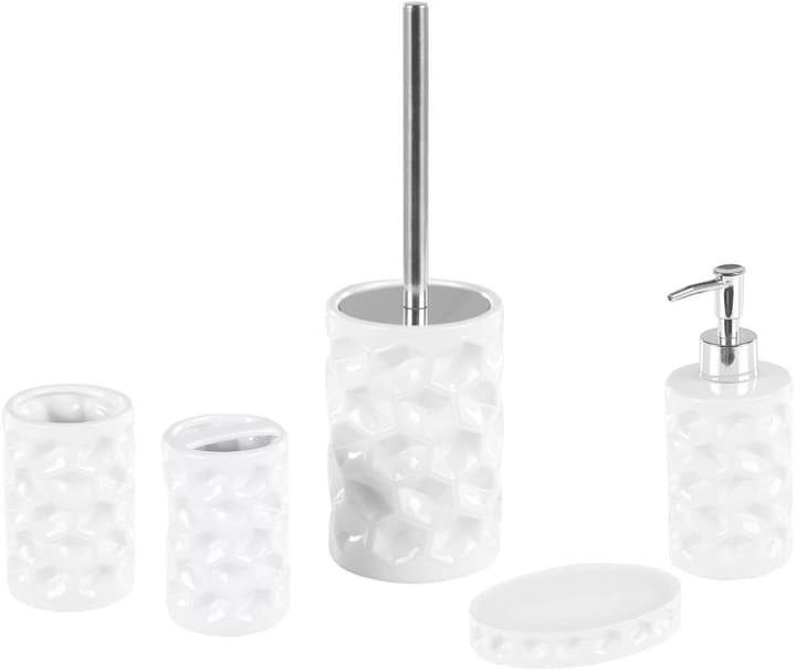 Image of Beliani Badezimmer Set 5-teilig Keramik weiss TIRUA