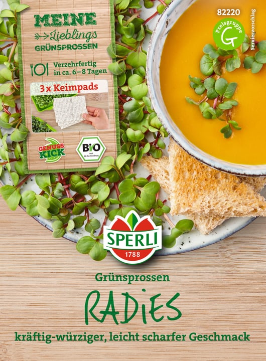Sperli Grünsprossen Nachfüllpads Bio Radieschen Sementi germogliati Grünsprossen Nachfüllpads Bio Radieschen Sementi germogliati Sperli 650150500000 N. figura 1