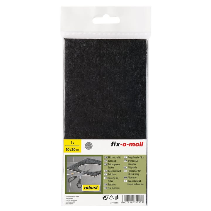 Image of Fix-O-Moll Filz-Zuschnitt robust 6.5 mm / 100 x 200 1 Filzgleiter bei Do it + Garden von Migros