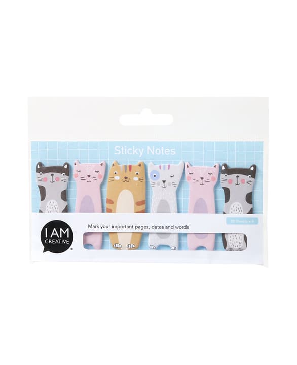 Image of I AM CREATIVE Sticky Notes Animal, Katze Post-its