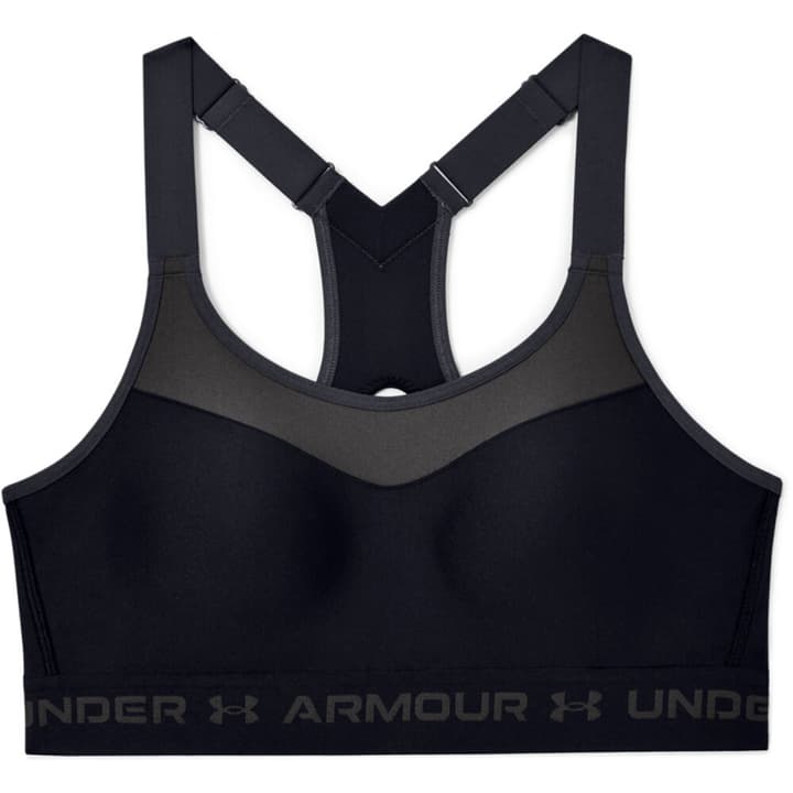 Image of Under Armour W Armour High Crossback Heather Bra A-Cup Sport-BH schwarz bei Migros SportXX