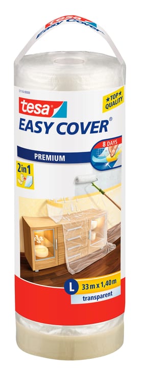 Image of Tesa Easy Cover® PREMIUM Film - L, Nachfüllrolle 33m:1400mm Malerbänder