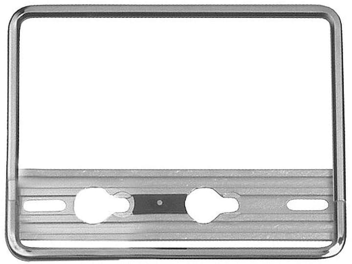 Image of Quick-fix Motorrad Nummernrahmen Chrom 18×14 cm
