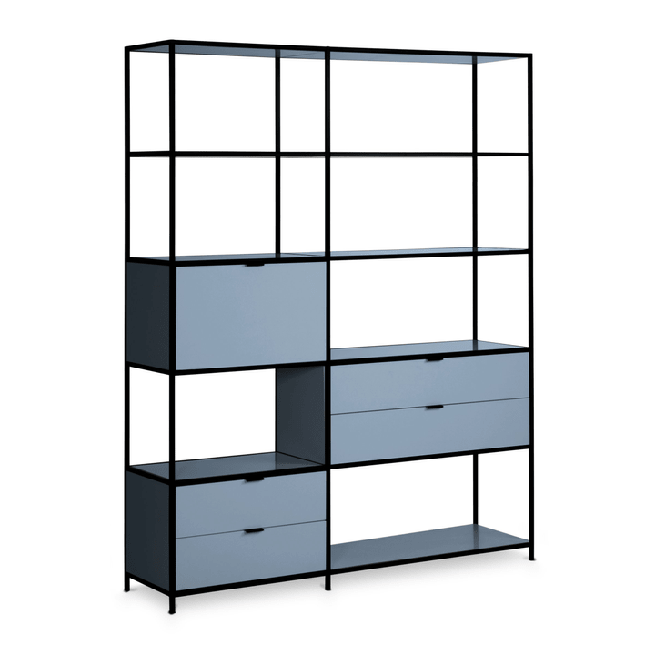 Edition Interio SEVEN Regal SEVEN Regal Edition Interio 360976200000 Grösse B: 155.0 cm x T: 38.0 cm x H: 189.0 cm Farbe Blau Bild Nr. 1