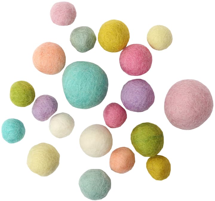 Image of I AM CREATIVE Filzkugeln, Pastell, 15 - 30 mm, 20 Stk. bei Do it + Garden von Migros