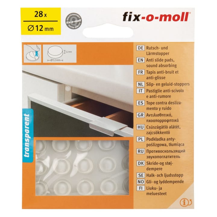Image of Fix-O-Moll Rutsch- und Lärmstopper 3.2 mm / Ø 12 28 x