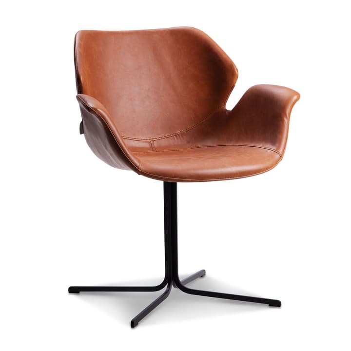 NIKKI Chaise NIKKI Chaise 366027697401 Dimensions L: 62.0 cm x P: 66.0 cm x H: 80.0 cm Couleur Brun Photo no. 1