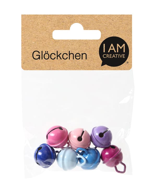 Image of I AM CREATIVE Glöckchen ø 15 mm, blau / violett