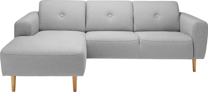 MENDEL Ecksofa MENDEL Ecksofa 405714270181 Grösse B: 225.0 cm x T: 144.0 cm x H: 78.0 cm Farbe Hellgrau Bild Nr. 1