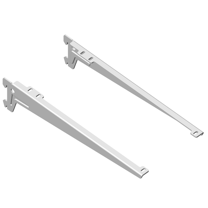 Image of ELEMENTSYSTEM Winkelträger 330 mm weiss 2x Regalsysteme bei Do it + Garden von Migros