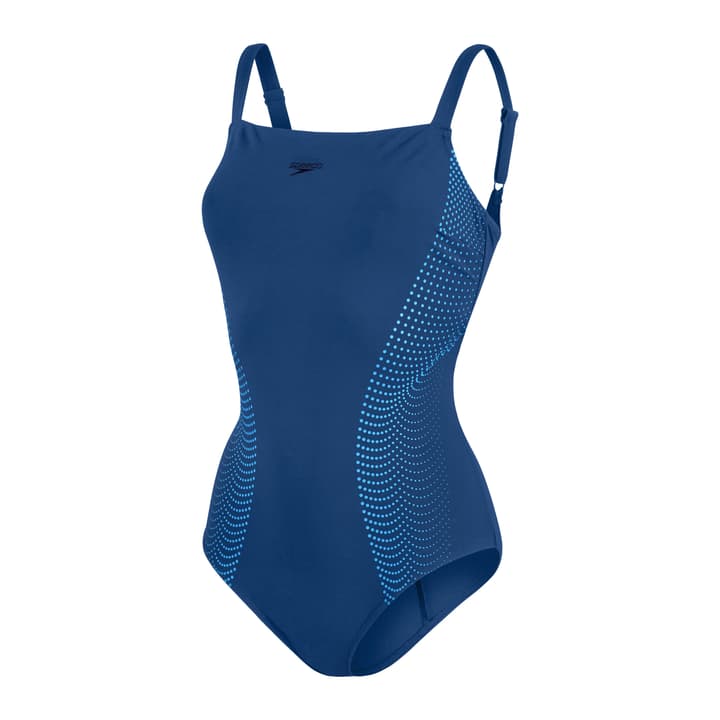 Image of Speedo CrystalLux Printed Shaping 1PC Badeanzug blau