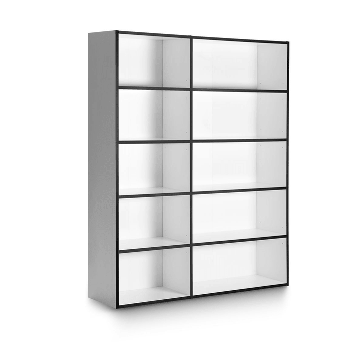 ANGELO bianco con bordi neri 1 Scaffale ANGELO bianco con bordi neri 1 Scaffale 360980600000 Dimensioni L: 36.0 cm x P: 156.0 cm x A: 195.0 cm Colore Nero a righe N. figura 1