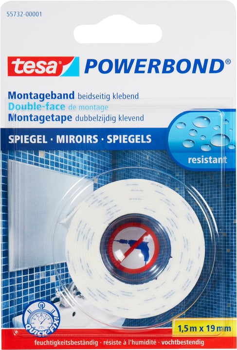 Image of Tesa Montageband Spiegel Montagekleber