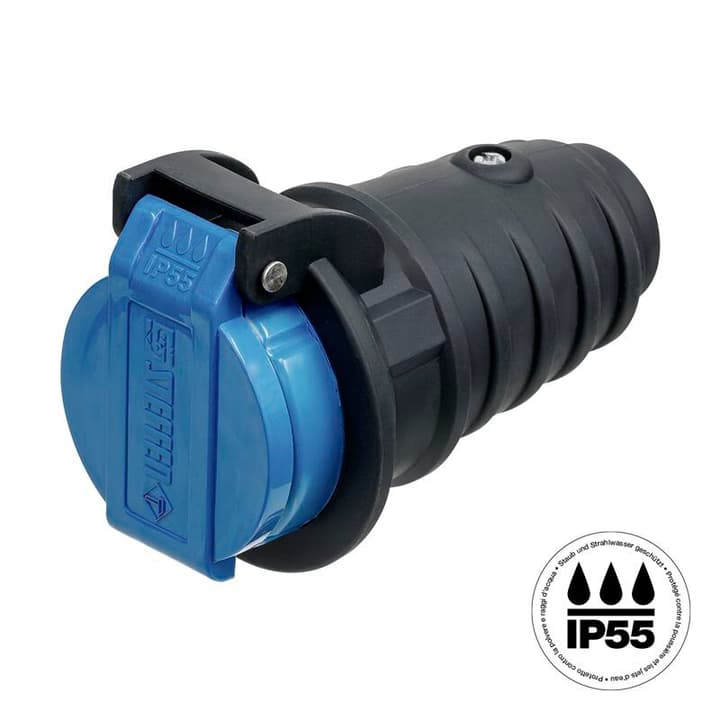 Image of Steffen Kupplung T13 IP55 anthrazitgrau/hellblau bei Do it + Garden von Migros