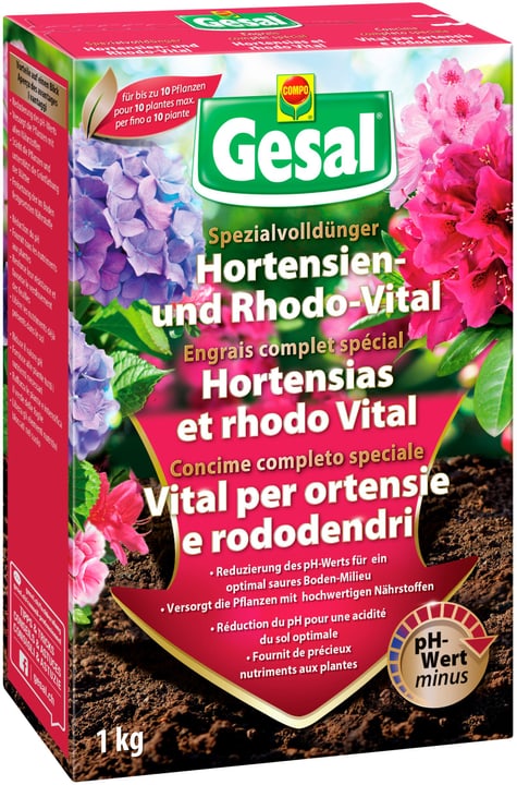 Image of Compo Gesal Hortensien- und Rhodo-Vital, 1 kg Feststoffdünger bei Do it + Garden von Migros
