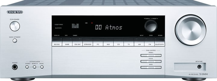 Onkyo TX-SR494 - Argent AV-Receiver TX-SR494 - Argent AV-Receiver Onkyo 785300144194 Photo no. 1