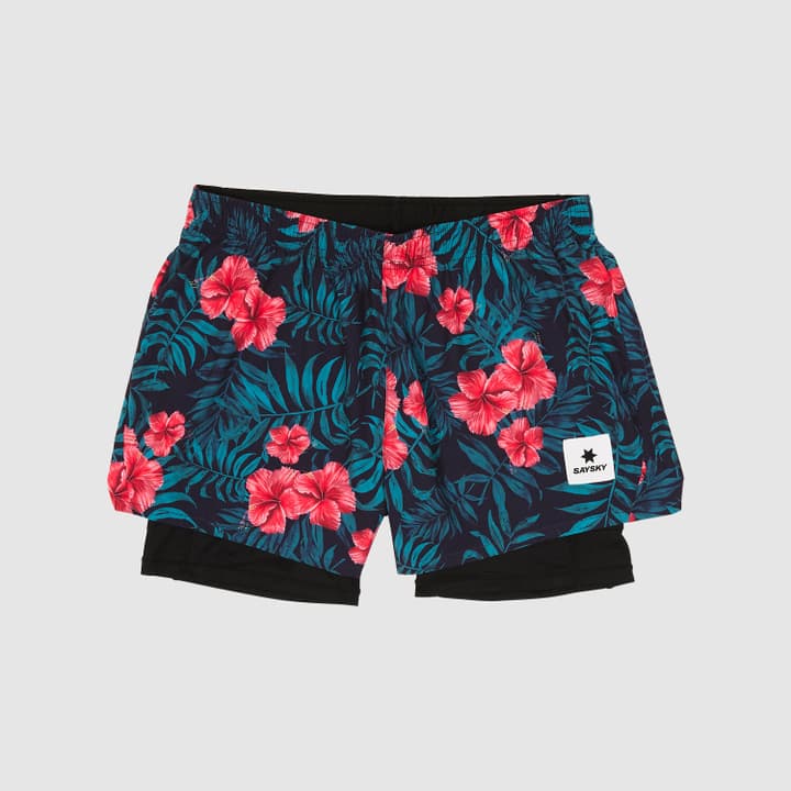 Image of Saysky Flower 2in1 Pace Laufshorts mehrfarbig