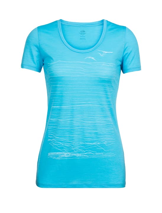 Icebreaker Spector Coast Scoop T-shirt à manches courtes pour femme Spector Coast Scoop T-shirt à manches courtes pour femme Icebreaker 477075400282 Couleur turquoise claire Taille XS Photo no. 1