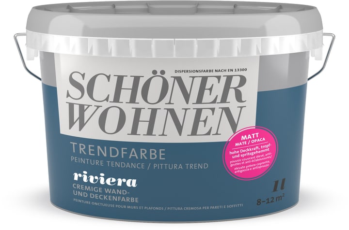 Image of Schöner Wohnen Trendfarbe Matt Riviera 1 l Wandfarbe