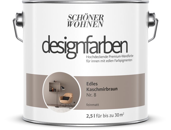 Image of Schöner Wohnen Designfarbe Kaschmirbraun 2,5 l Wandfarbe bei Do it + Garden von Migros