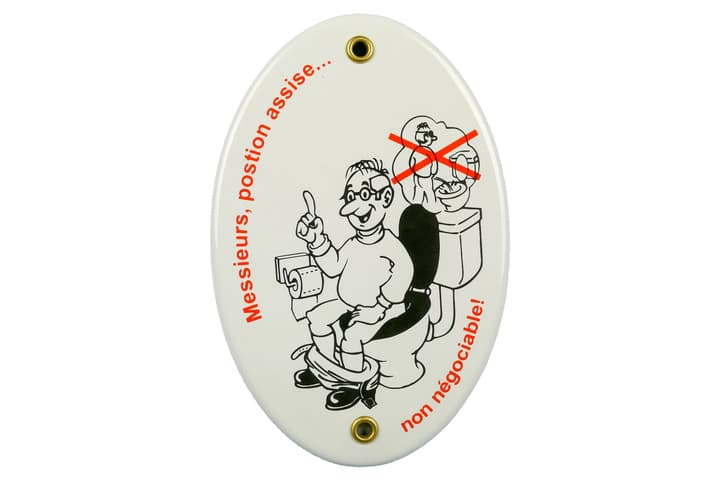 Image of Emailschild Messieurs, position assise bei Do it + Garden von Migros