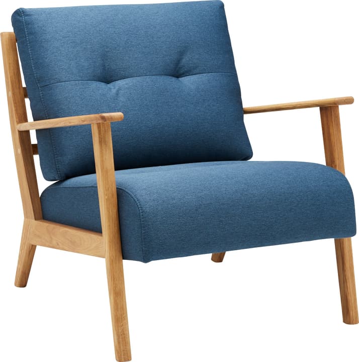 FAUST Fauteuil (Lusia) FAUST Fauteuil (Lusia) 402465200140 Couleur Bleu Dimensions L: 76.0 cm x P: 80.0 cm x H: 78.0 cm Photo no. 1