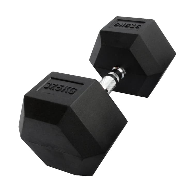 Image of GladiatorFit Sechseckige Hantel aus Gummi : 37.5 KG Hanteln