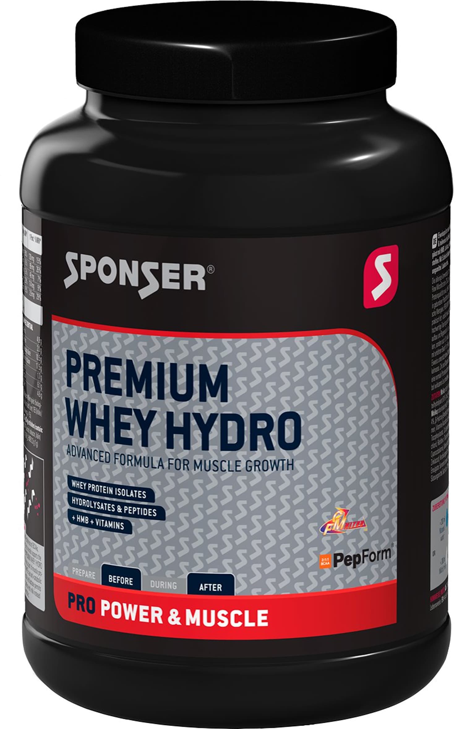 Sponser Sponser Whey Hydro Polvere proteico nero 1