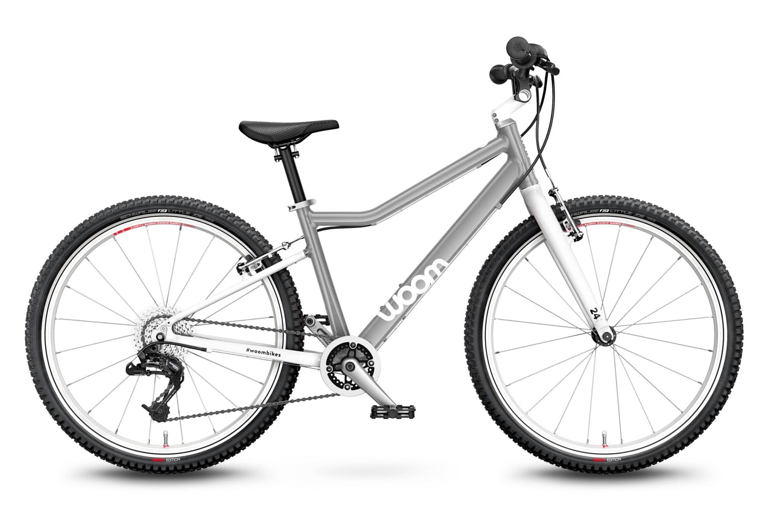 woom woom 5 24 Bicicletta per bambini grigio 1