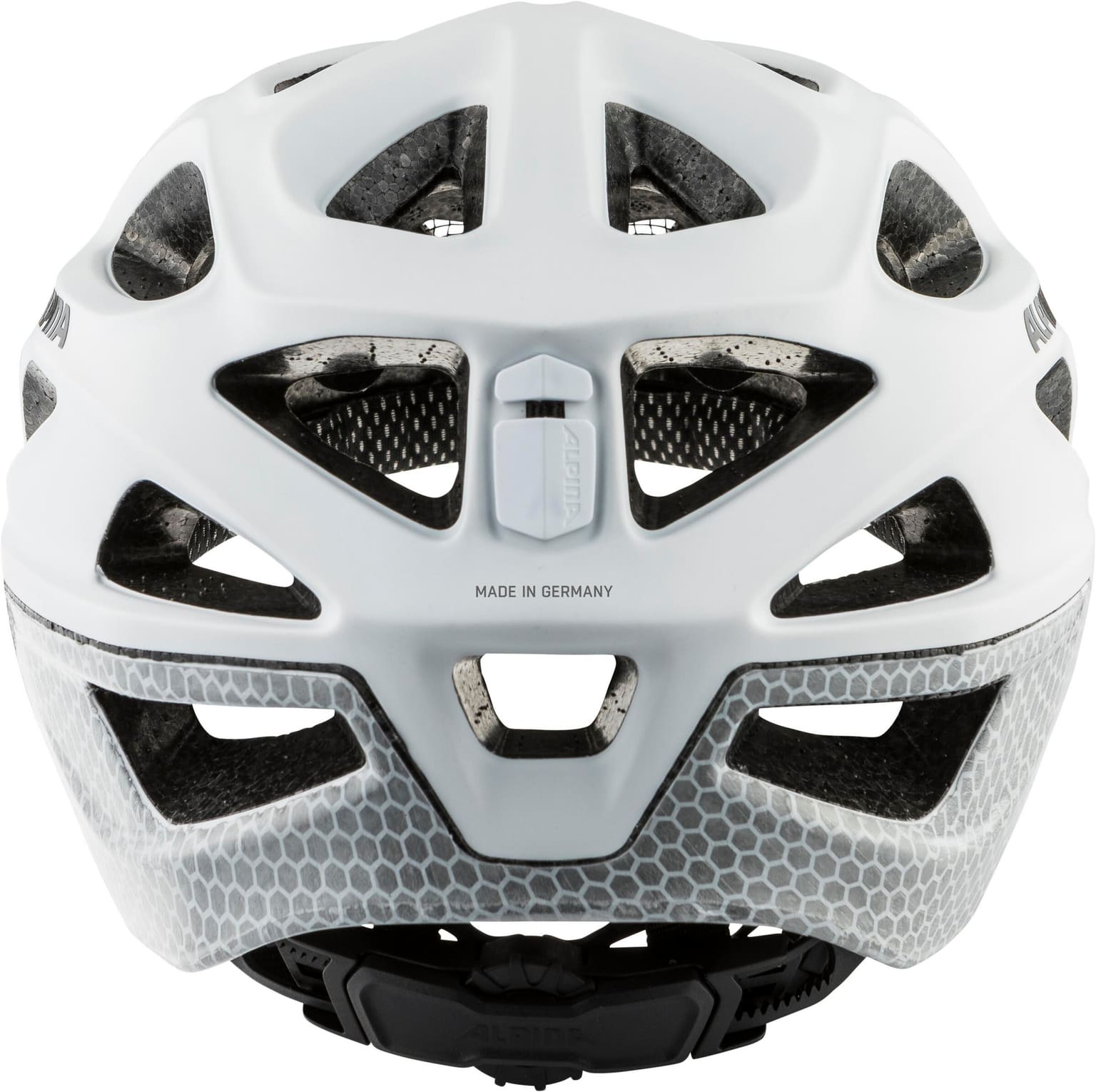 Alpina MYTHOS REFLECTIVE white reflective Velohelm rohweiss 4