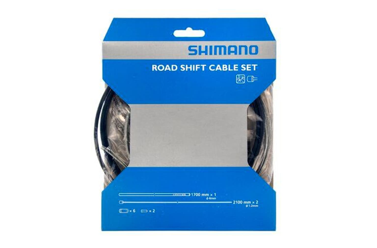 Shimano Shimano Jeu de câbles de changement de vitesse Road noir Câbles de dérailleur 1