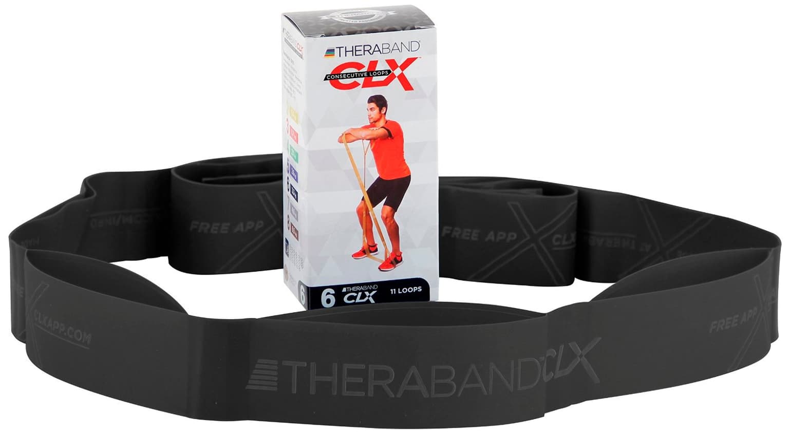 TheraBand TheraBand Theraband  CLX 6 Fitnessband schwarz 1