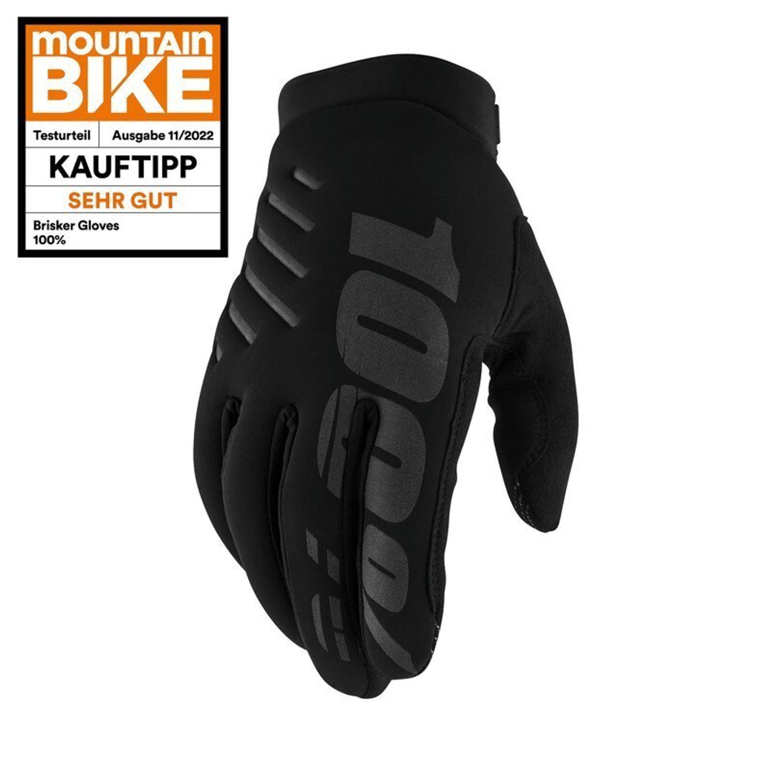 100% 100% Brisker Bike-Handschuhe noir 1