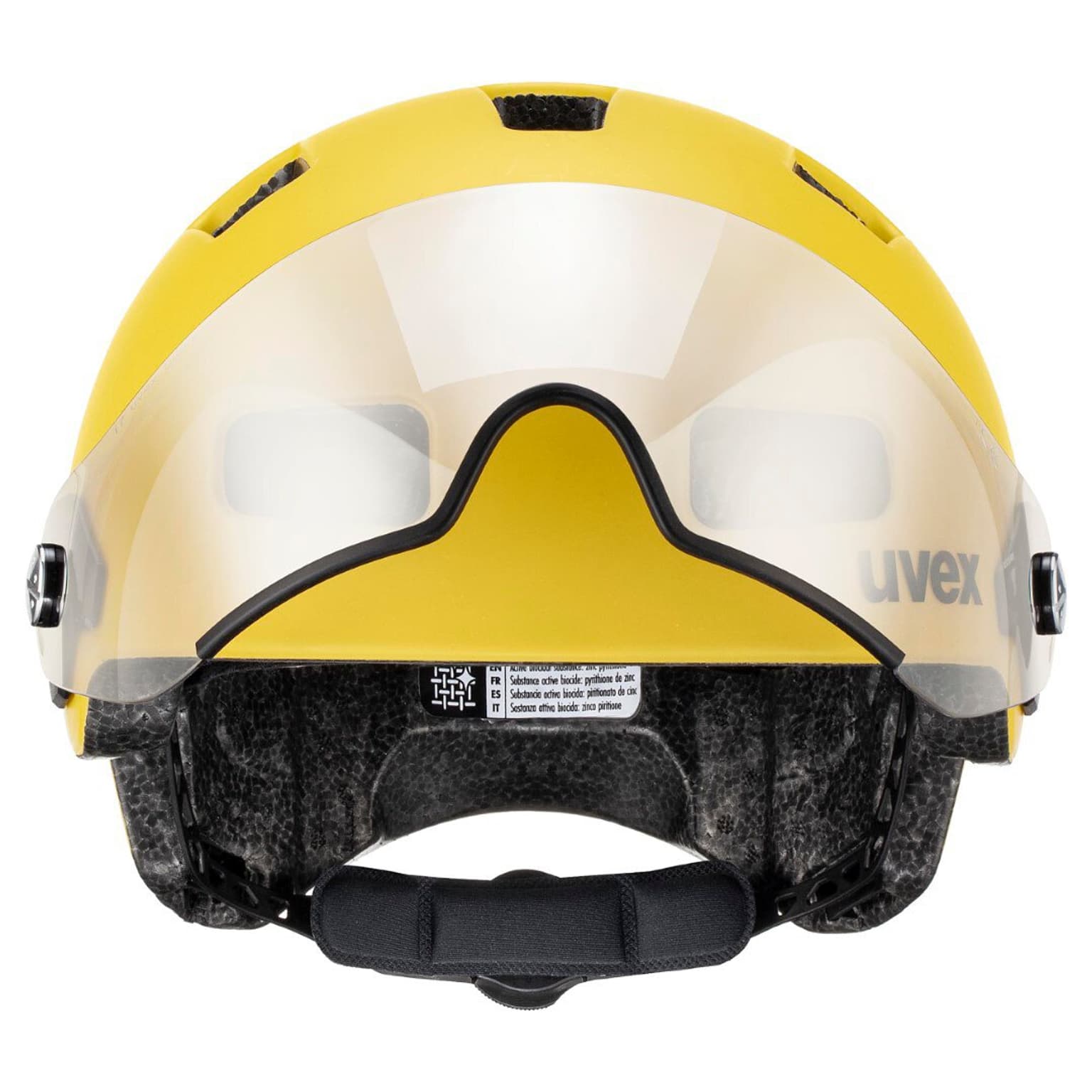 Uvex Rush visor Casque de vélo jaune foncé 6