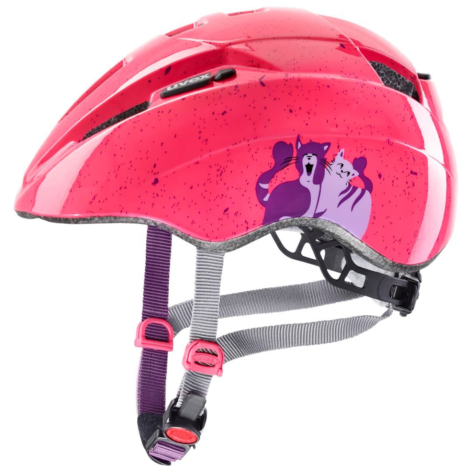 Uvex kid 2 Casque de vélo framboise 1