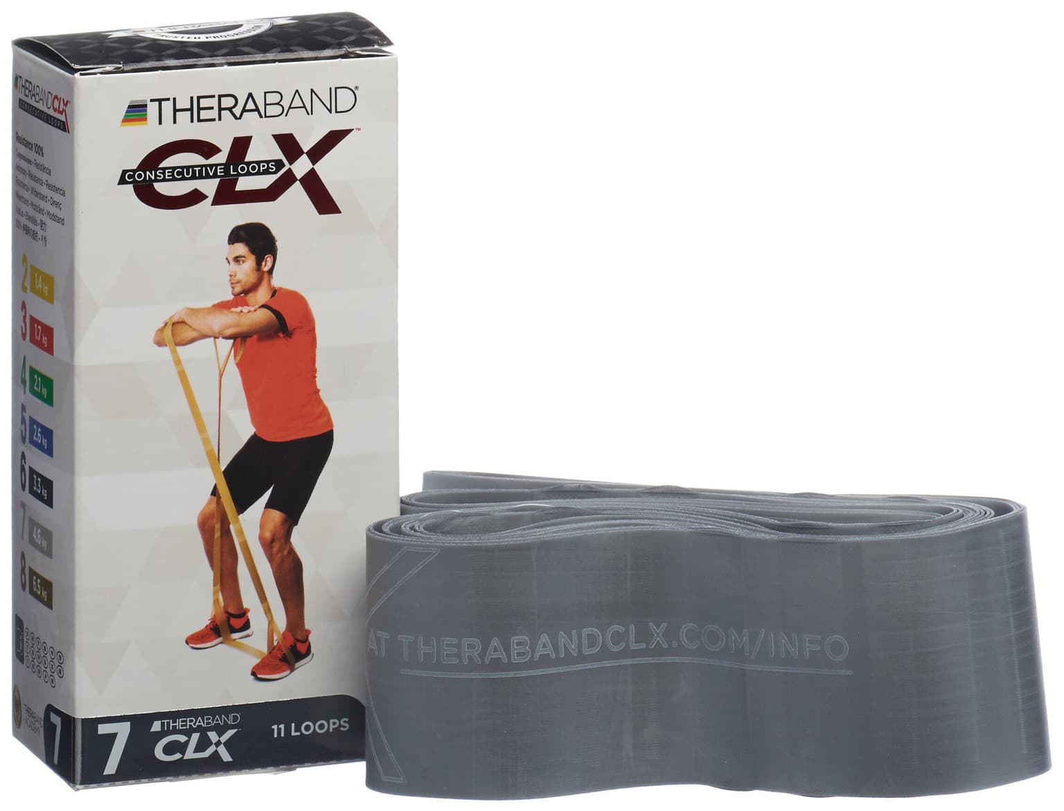 TheraBand TheraBand Theraband  CLX 7 Fitnessband silberfarben 3