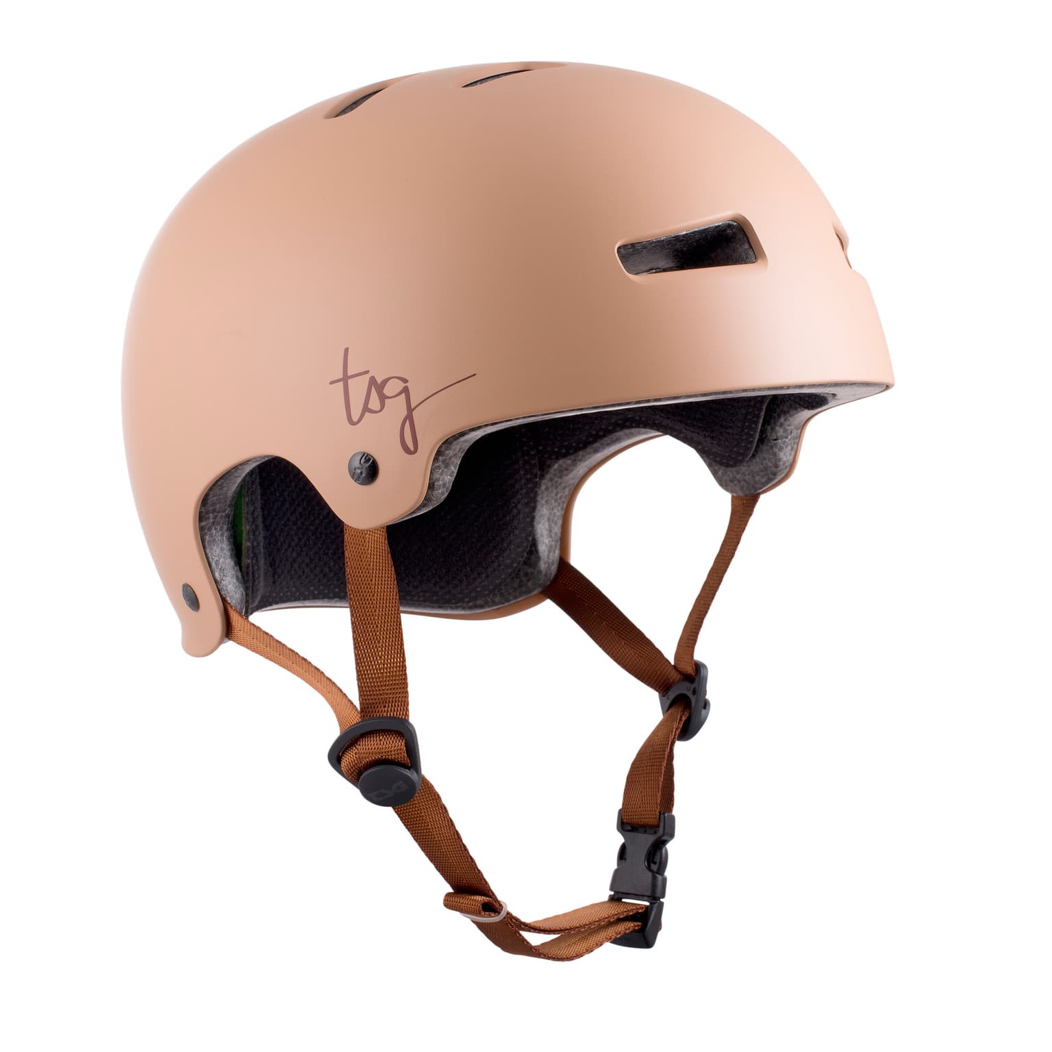 Tsg Evolution Women Solid Casco da bicicletta marrone chiaro 1