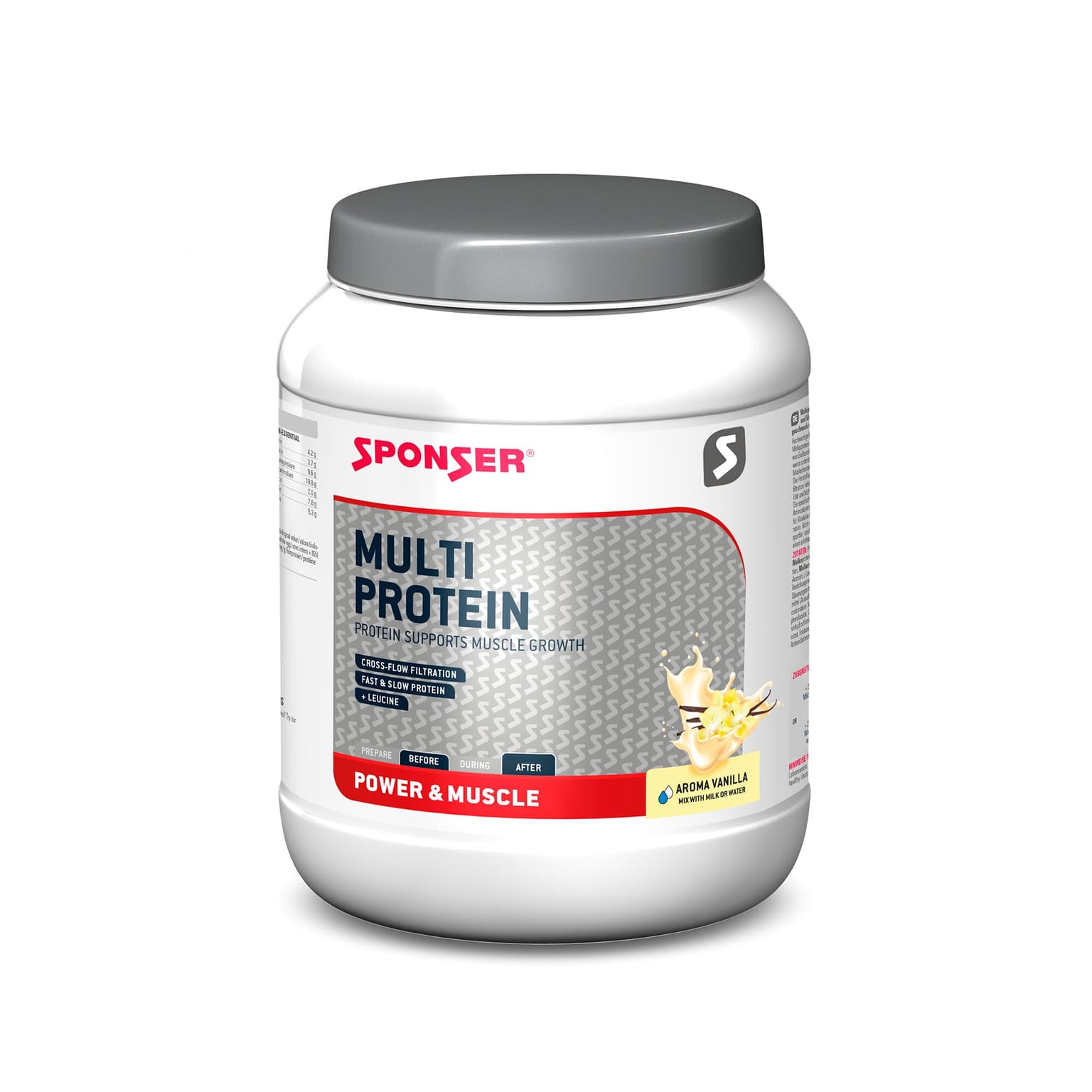 Sponser Sponser Multi Protein Vanille 850 g Polvere proteico 1