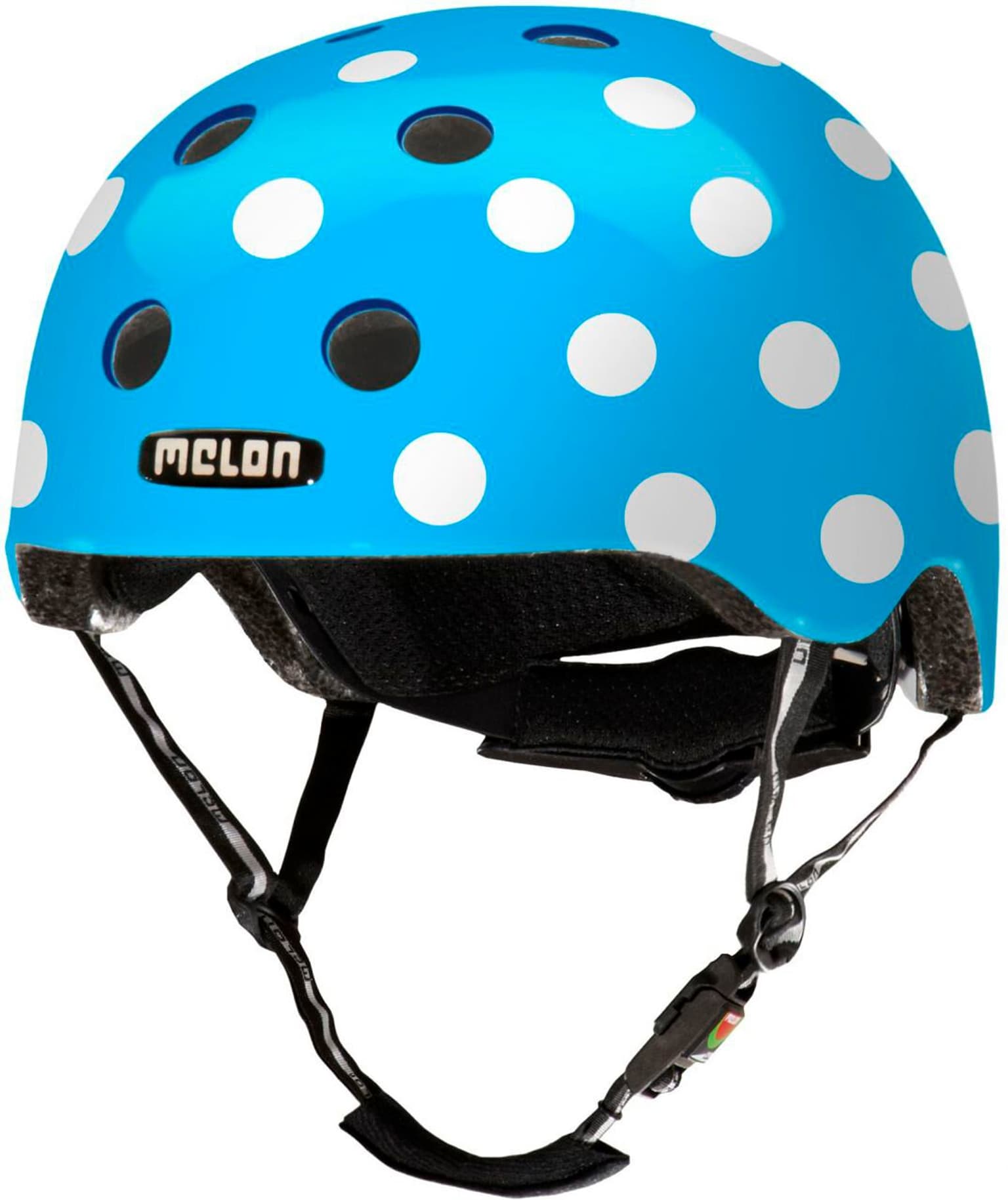 Melon Dotty Velohelm blau 1