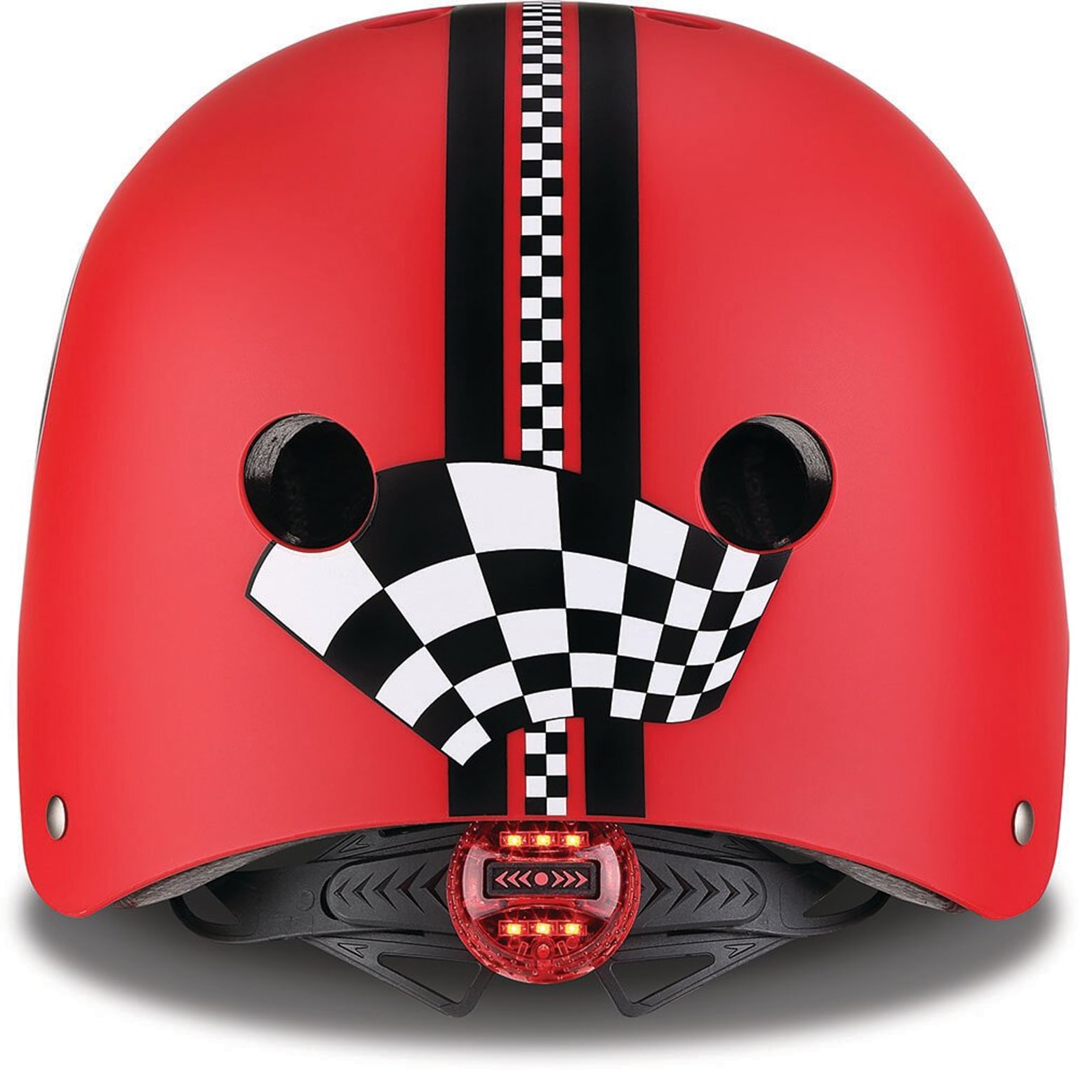 Globber Elite Lights Casco da pattinaggio rosso 6