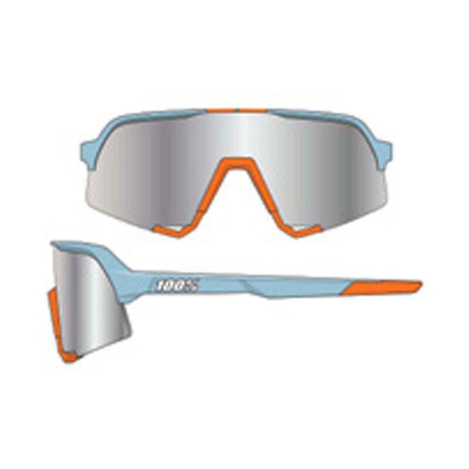 100% 100% S3 Sportbrille hellblau 1