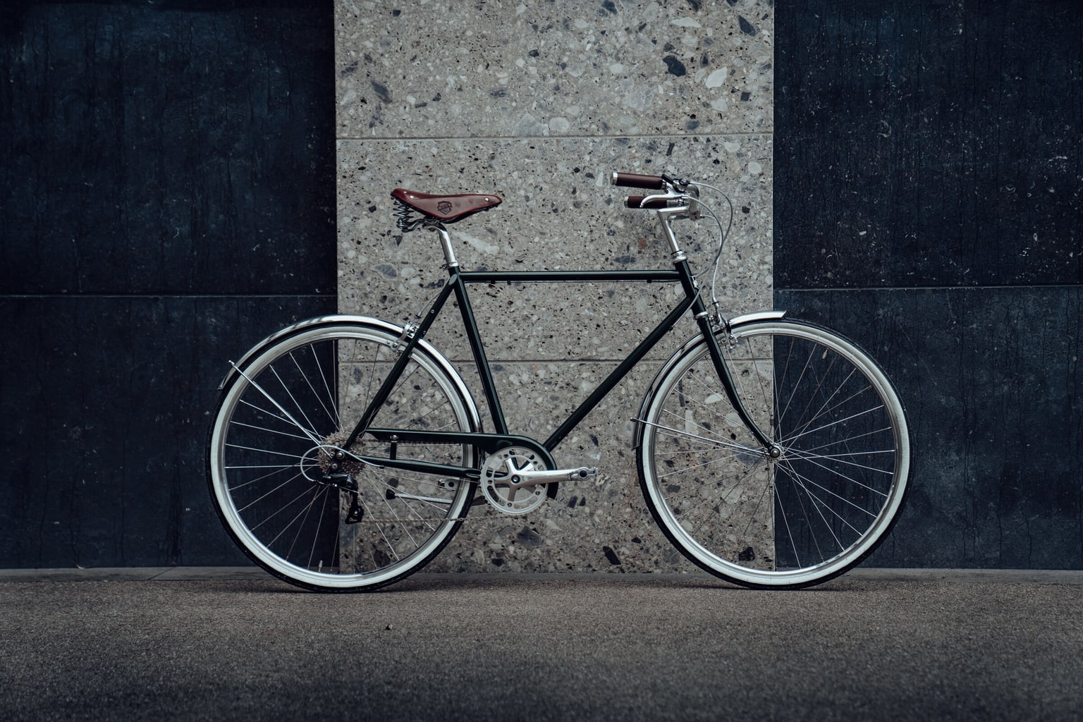 Siech Cycles Siech Cycles Comfort 8-Speed Bicicletta da città verde-scuro 2