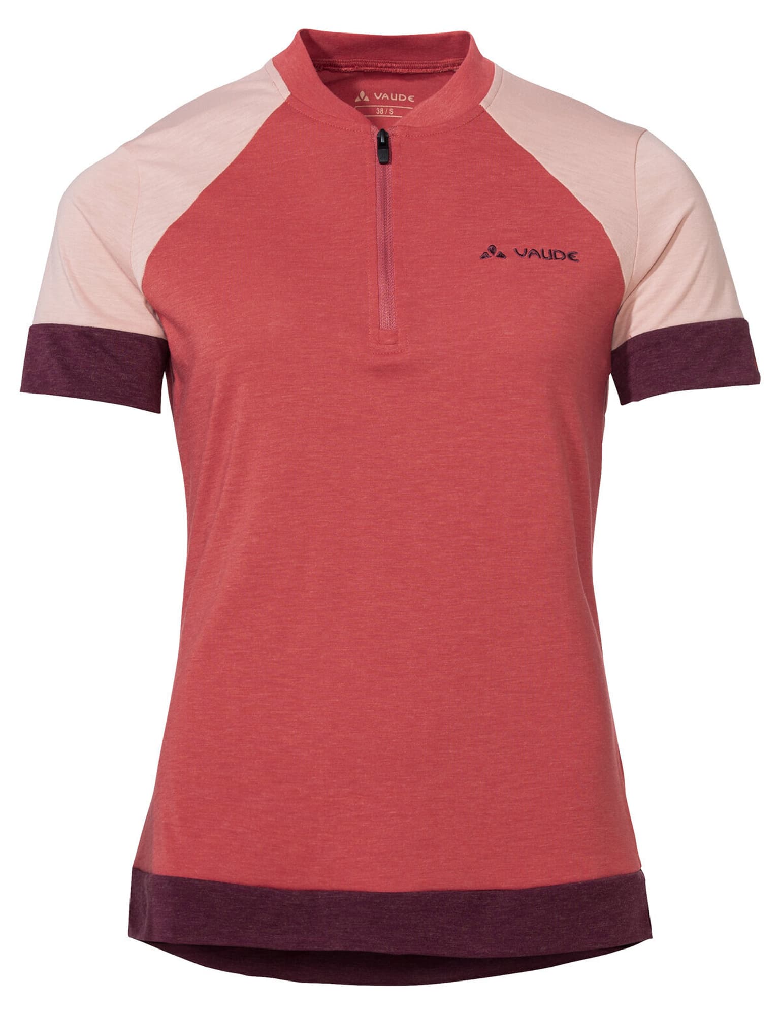 Vaude Vaude Altissimo Q-Zip Shirt Maglietta da bici rosso-chiaro 1