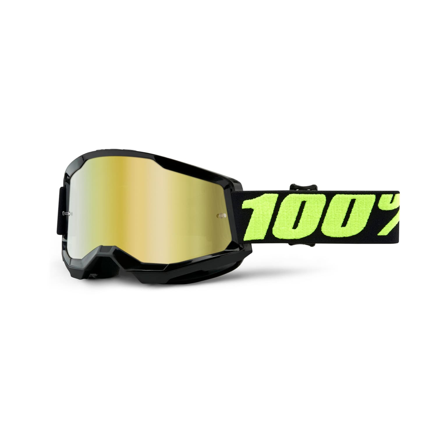 100% 100% STRATA 2 Upsol MTB Goggle goldfarben 1