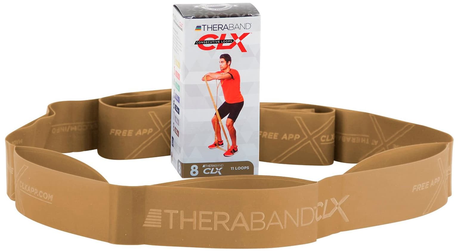 TheraBand TheraBand Theraband  CLX 8 Fitnessband goldfarben 1