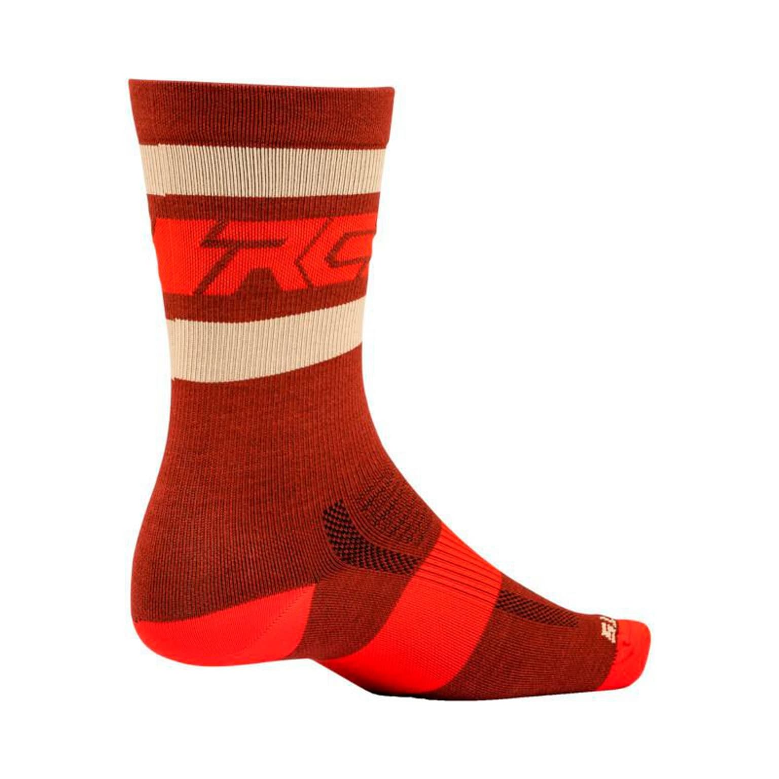 Ride Concepts Ride Concepts Woll Fifty-Fifty Chaussettes de vélo rouge 2
