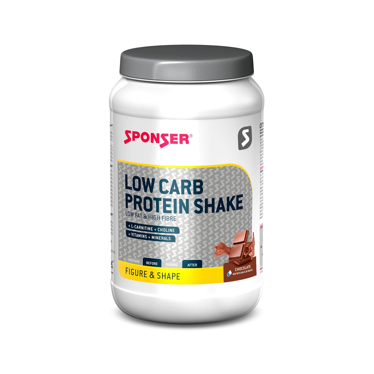 Sponser Sponser Low Carb Protein Shake Chocolate Proteinpulver 1