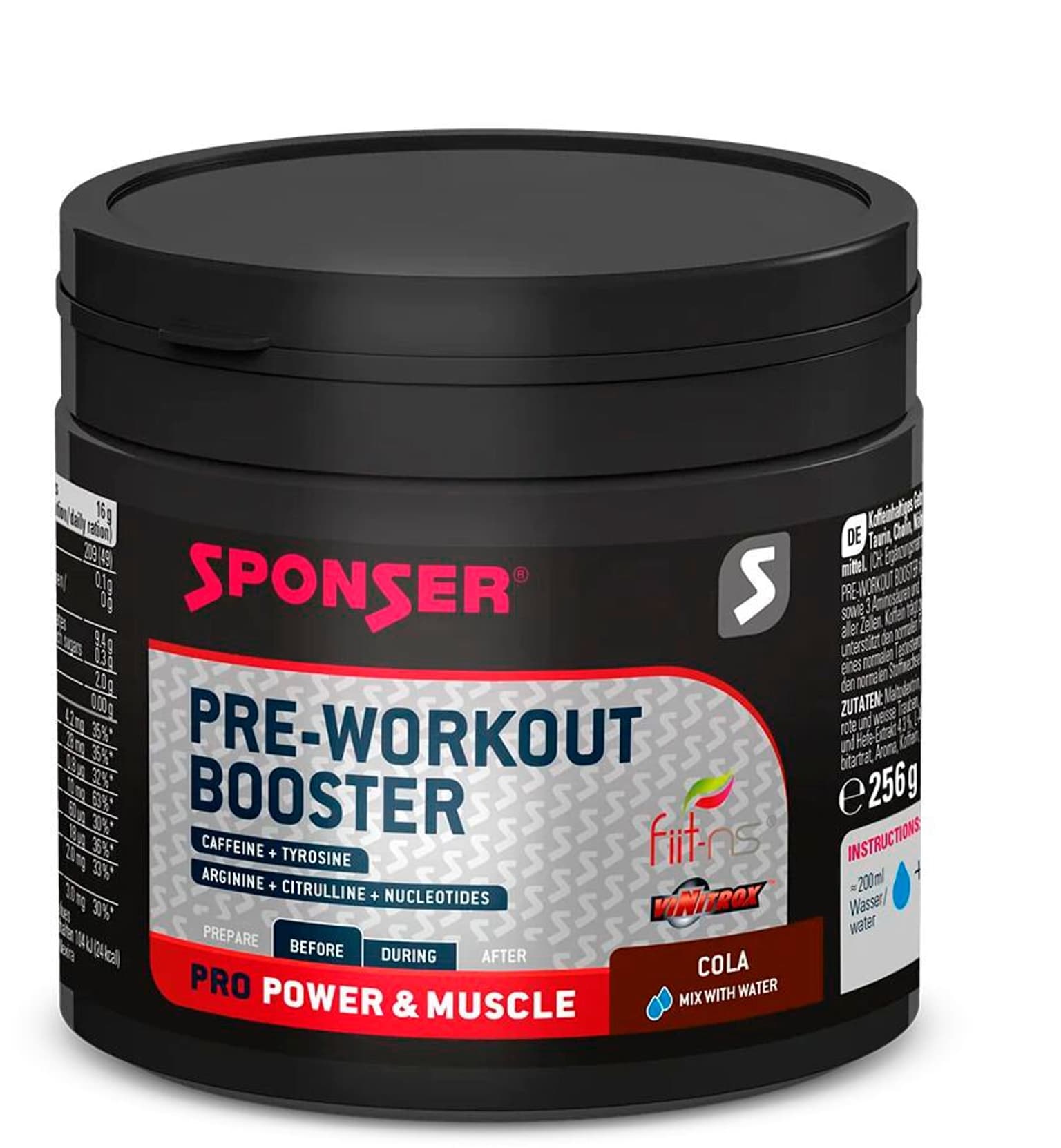 Sponser Sponser Pre Workout Booster Sportgetränk 1