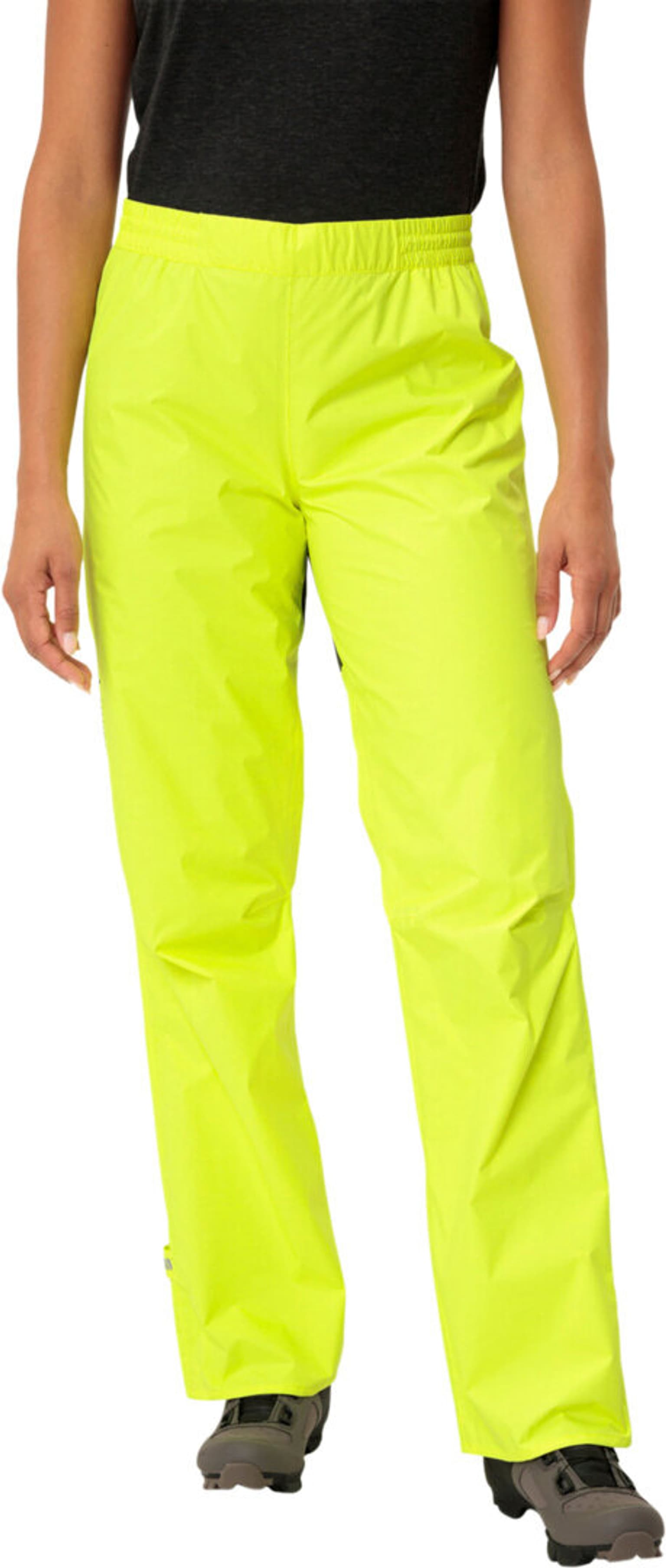 Vaude Drop Pants II Pantalon de pluie jaune néon 3