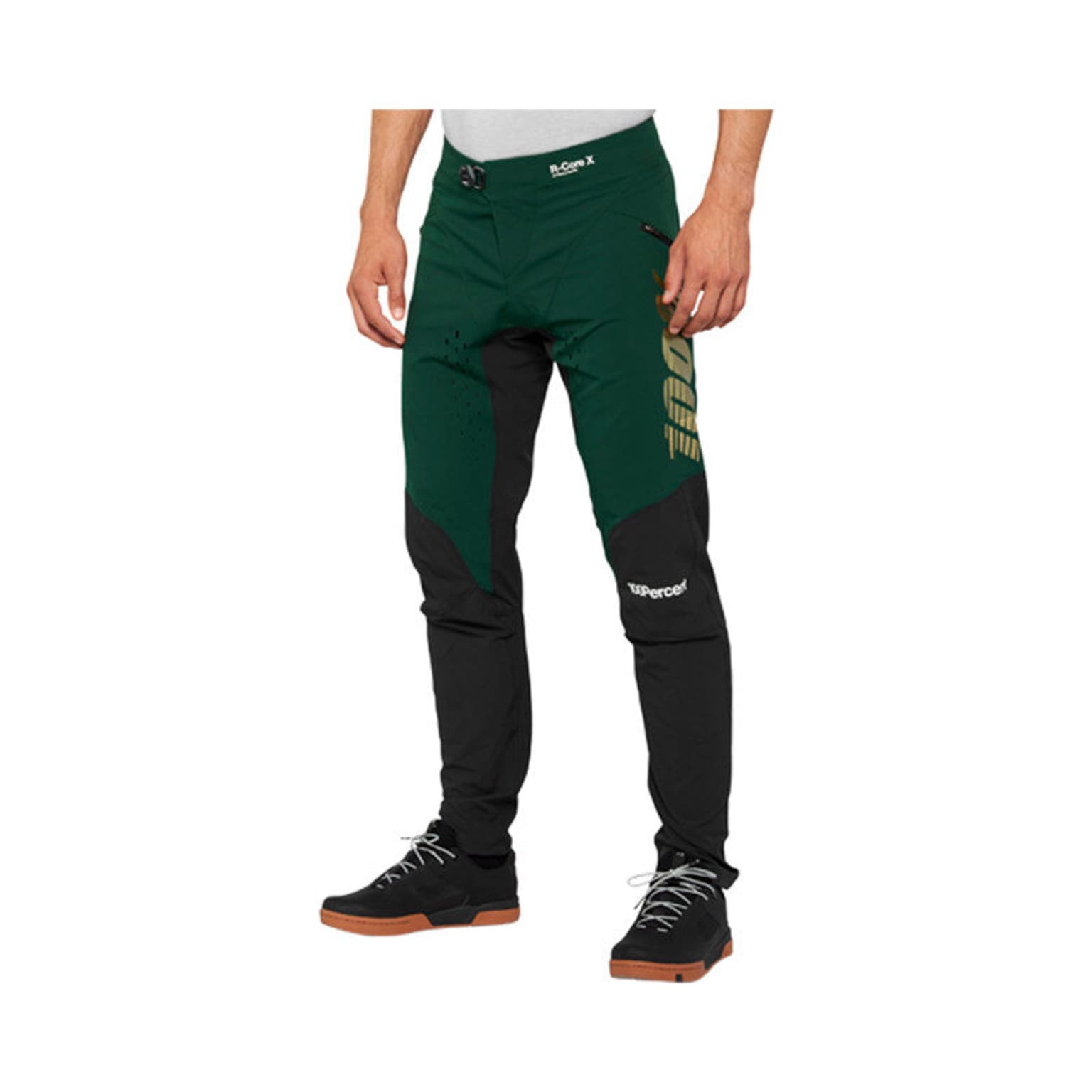 100% 100% R-Core LE Pantalon de vélo vert-fonce 1